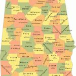 Alabama County Map Regarding Alabama State Map With Counties