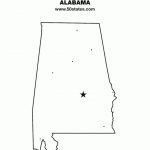 Alabama Map Throughout Alabama State Map Printable
