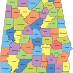 Alabama Map With Counties Within Alabama State Map With Counties