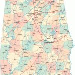 Alabama Road Map   Al Road Map   Alabama Highway Map Throughout Alabama State Map Printable