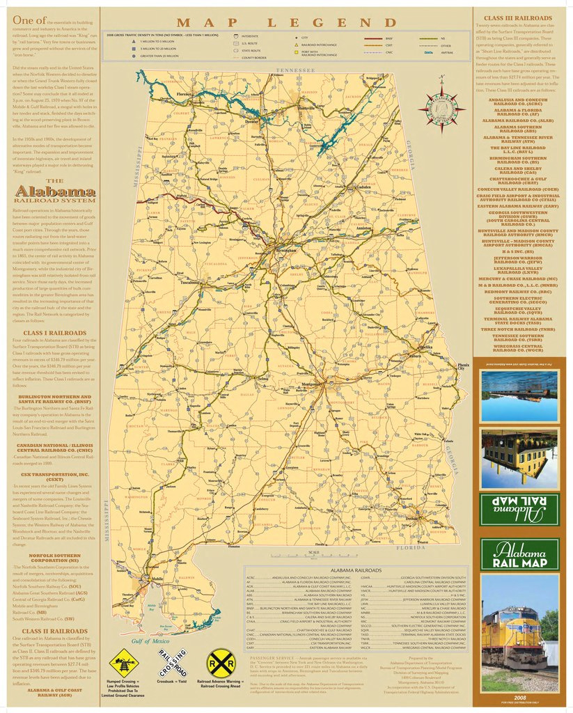 Alabama State Rail Map - Maplets pertaining to Alabama State Railroad Map