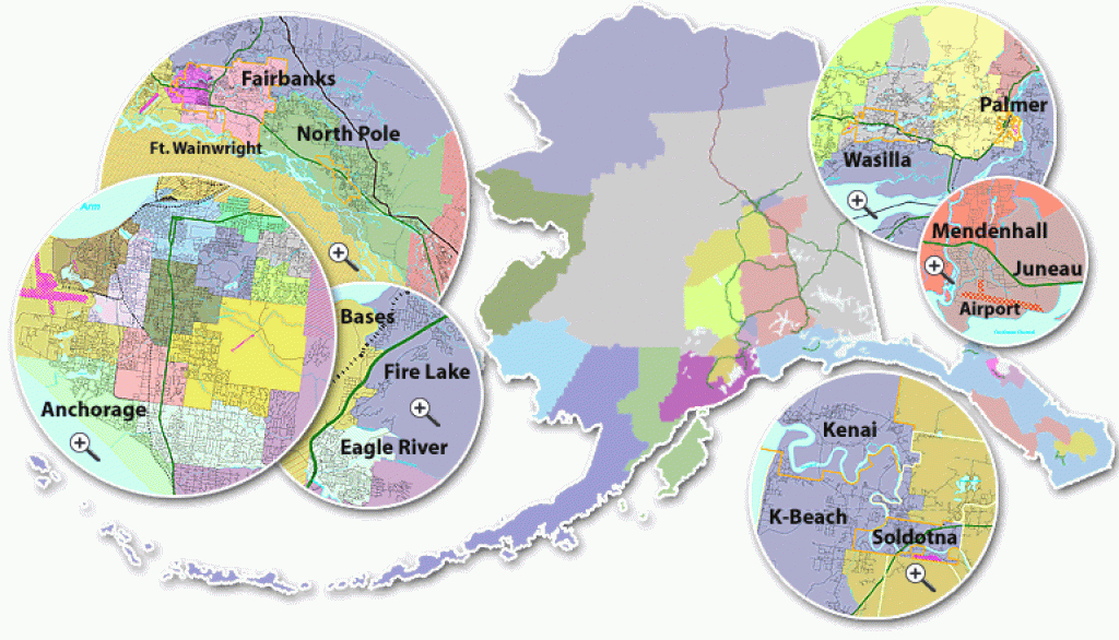 Alaska House Districts - 2002-2010 - Atlaswiki with Alaska State Senate District Map