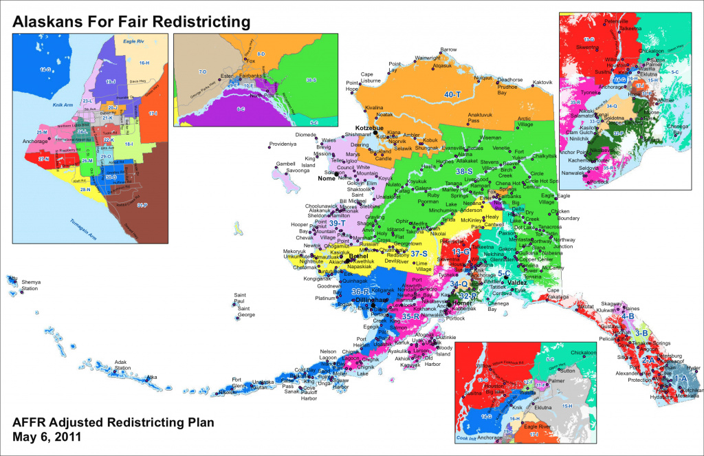 Alaska Senate District Map 2016 | Roaaar intended for Alaska State Senate District Map