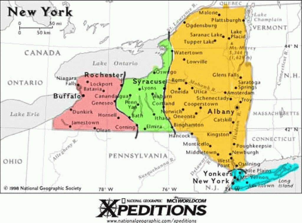 Allamericanwineries - Select A Region Within New York with regard to New York State Tourism Map