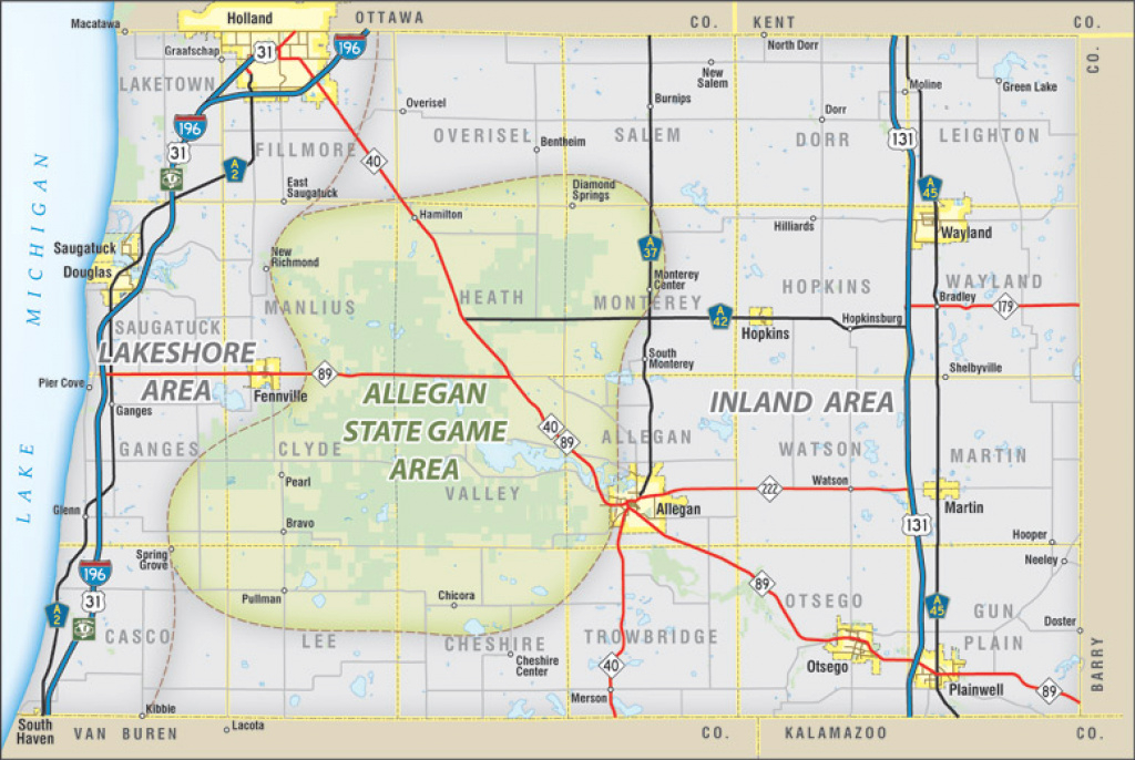 Allegan County Edc: Living Here: Allegan State Game Area in Allegan State Game Area Trail Map