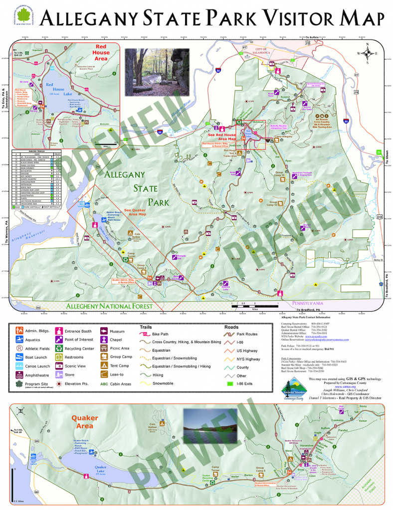 Allegany State Park Visitors Map | Enchanted Mountains Of with State Park Map