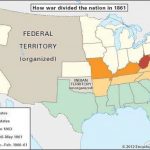 American Civil War   The Military Background Of The War | Britannica With Regard To Civil War Map Union And Confederate States