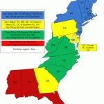 American East Coast Map And Travel Information | Download Free Inside Blank Map Of East Coast States