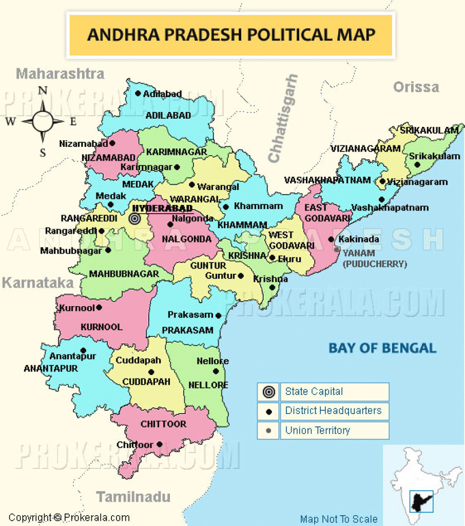 Andhra Pradesh Map | Political Map Of Andhra Pradesh | State Map Of regarding Andhra Pradesh State Capital Map
