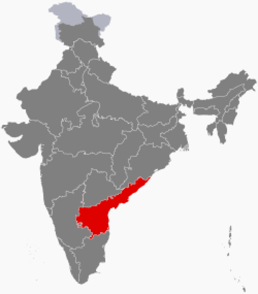 Andhra Pradesh - Wikipedia throughout Andhra Pradesh State Capital Map