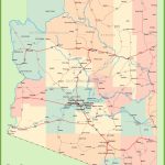 Arizona Road Map With Cities And Towns Pertaining To Arizona State Map With Major Cities