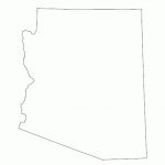 Arizona State Blank Outline Map. | For The Home | Pinterest | State With Arizona State Map Outline