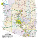 Arizona State Road Map   Arizona Us • Mappery With Regard To State Road Maps