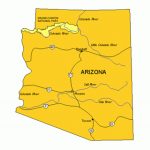 Arizona Us State Powerpoint Map, Highways, Waterways, Capital And With Regard To Arizona State Map With Major Cities