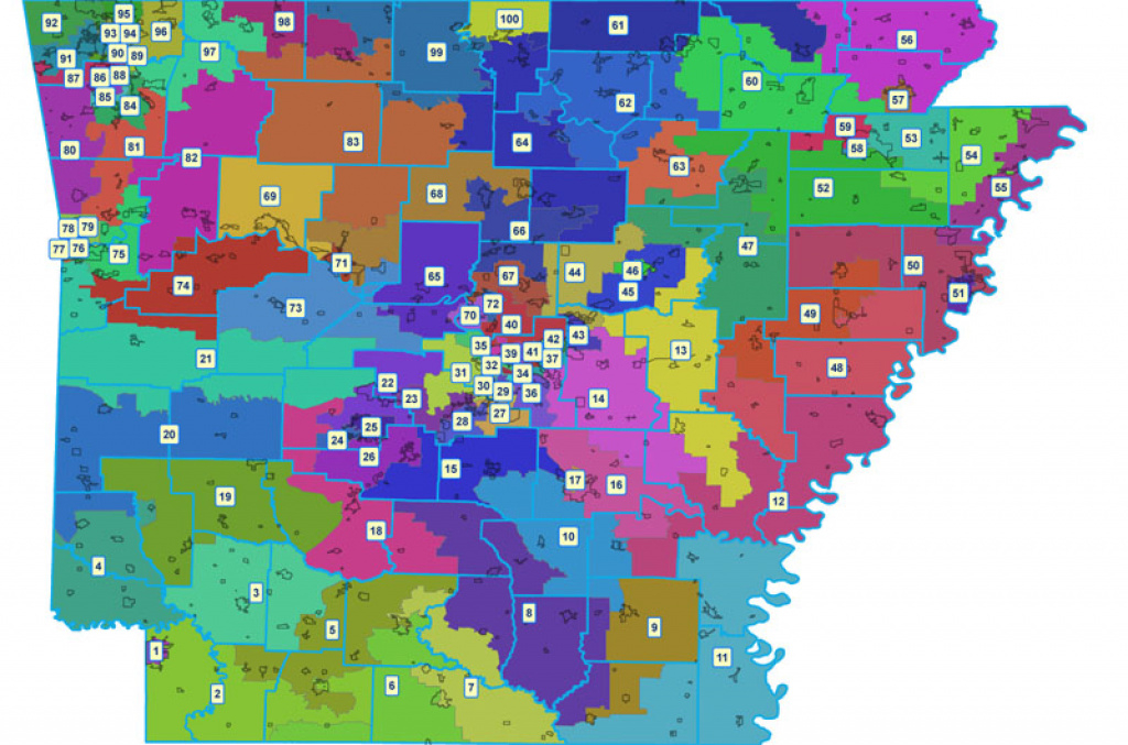 Arkansas State Redistricting within Arkansas State Senate Map