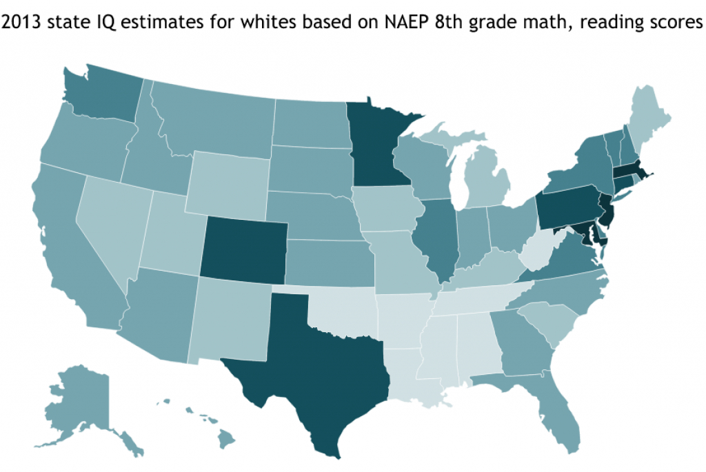 Audacious Epigone&amp;#039;s Iq Estimates For Whitesstate,steve in Iq By State Map