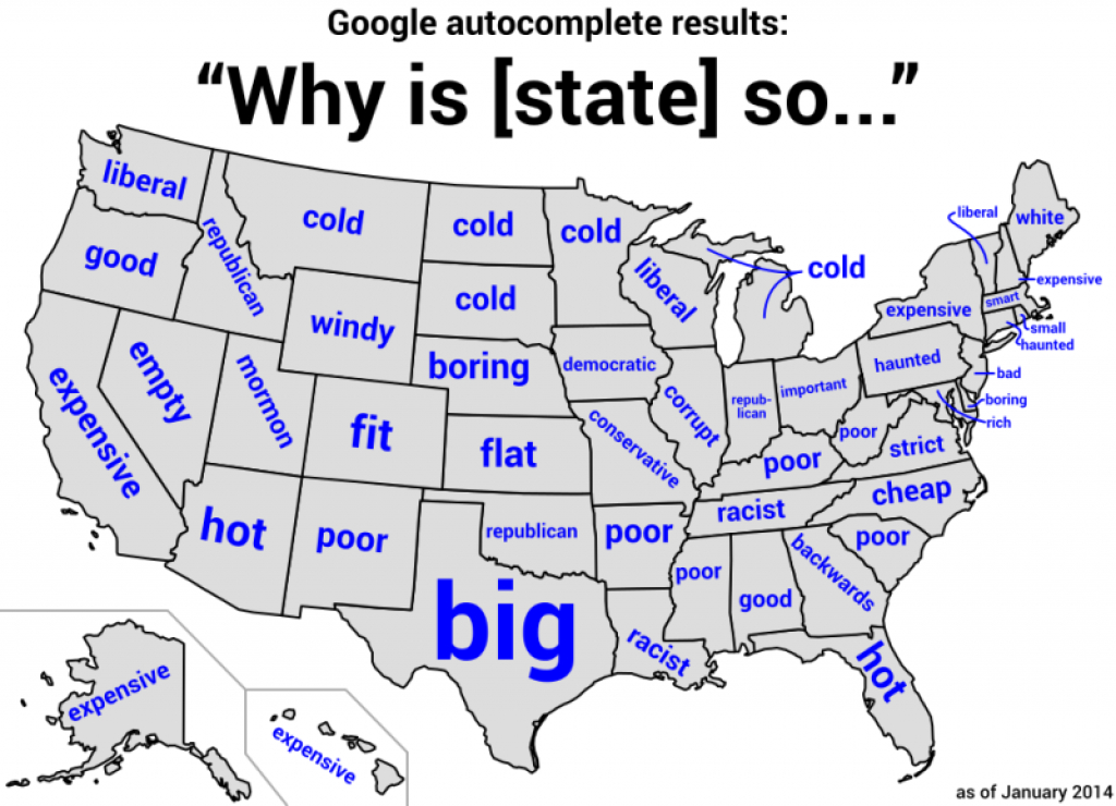 Autocomplete Map Of The U.s. Asks Why Your State Is So ______ for Is State Map