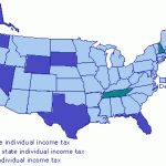 Basic Information About Which States Have Major Taxes And States Pertaining To States With No Income Tax Map