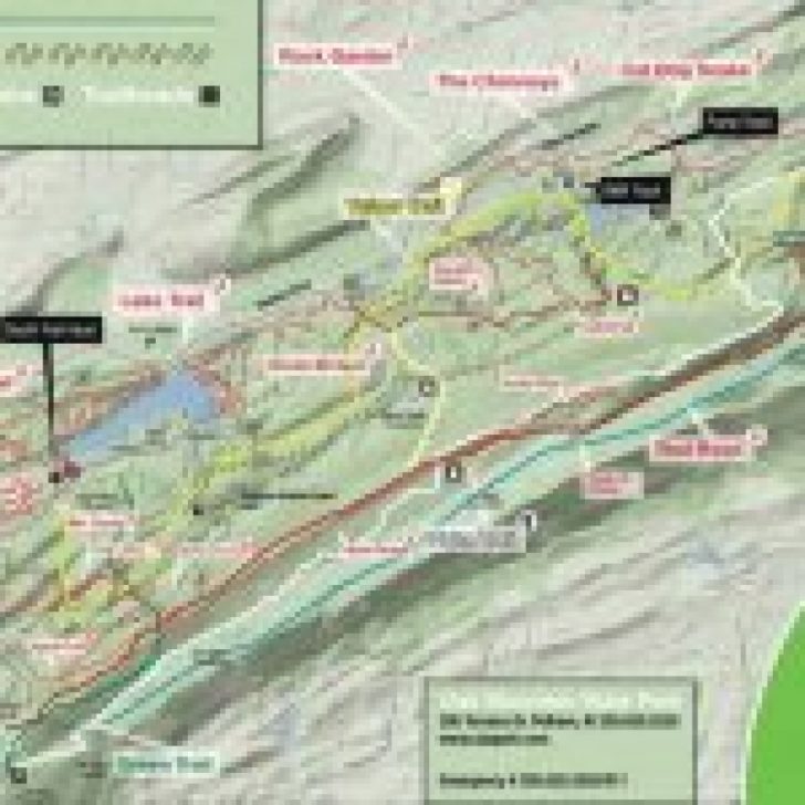 Oak Mountain State Park Alabama Trail Map
