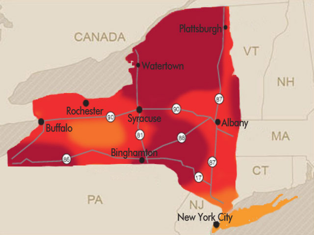Beautiful Peak Fall Colors Continue To Spread Across New York State regarding New York State Foliage Map