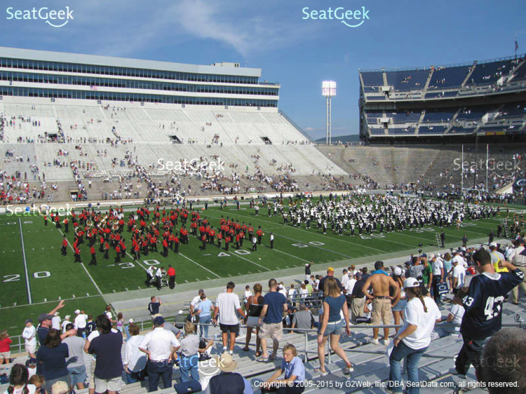 Beaver Stadium Seating Chart &amp;amp; Map | Seatgeek intended for Penn State Football Stadium Seating Map With Rows