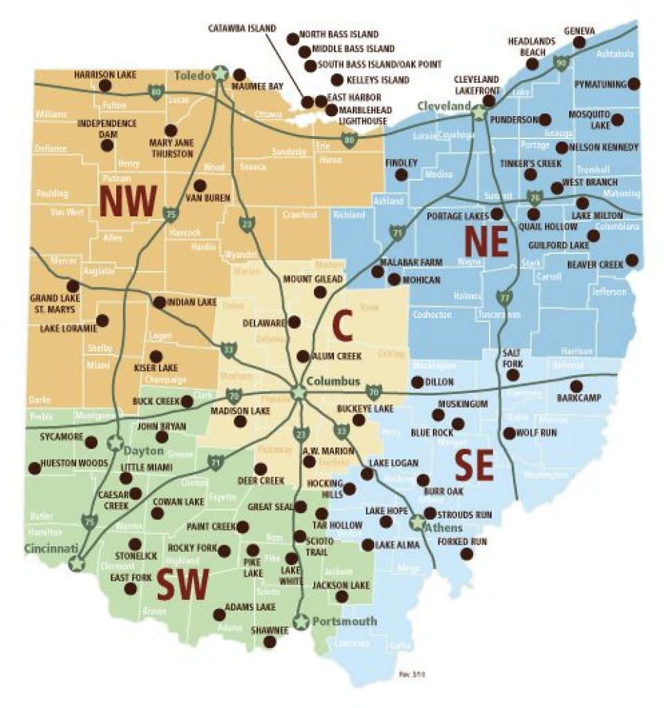 Best Photos Of Map Of Ohio State Parks - Ohio State Parks Map, Ohio within Ohio State Park Lodges Map
