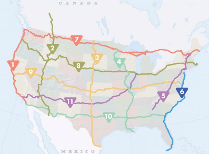 United States Road Trip Map