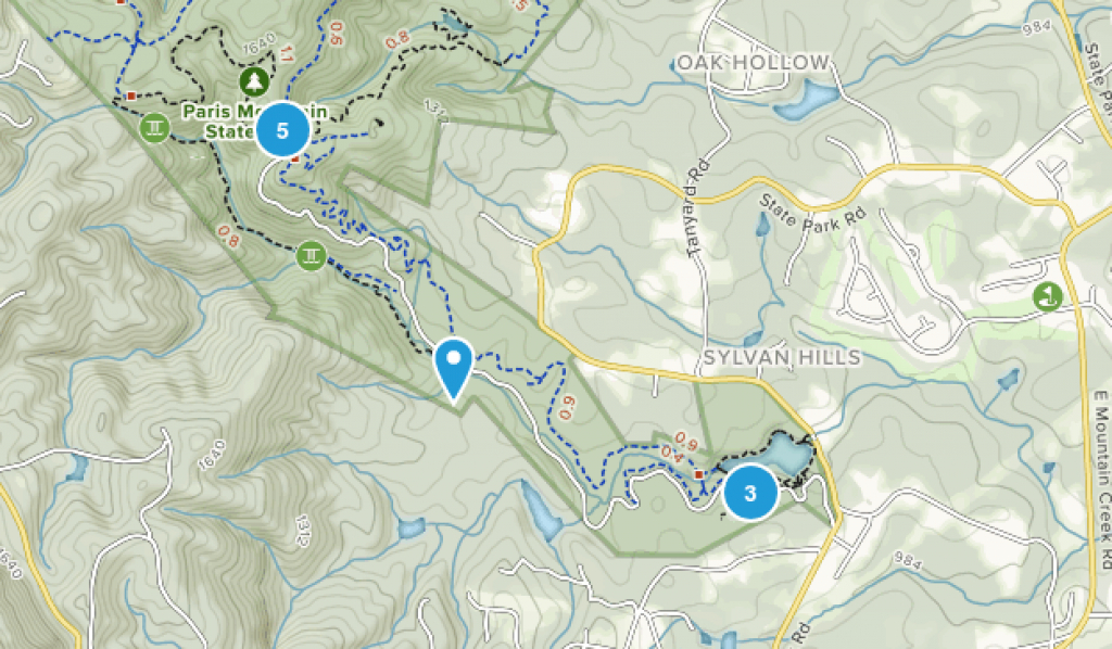 Best Trails In Paris Mountain State Park - South Carolina | Alltrails intended for Paris Mountain State Park Trail Map