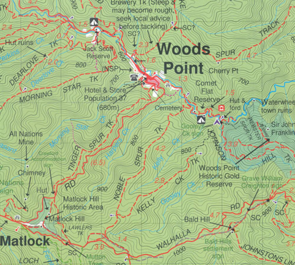 Big River Rubicon Forest Activities Map Rooftop | Maps | Books regarding Free Wombat State Forest Map