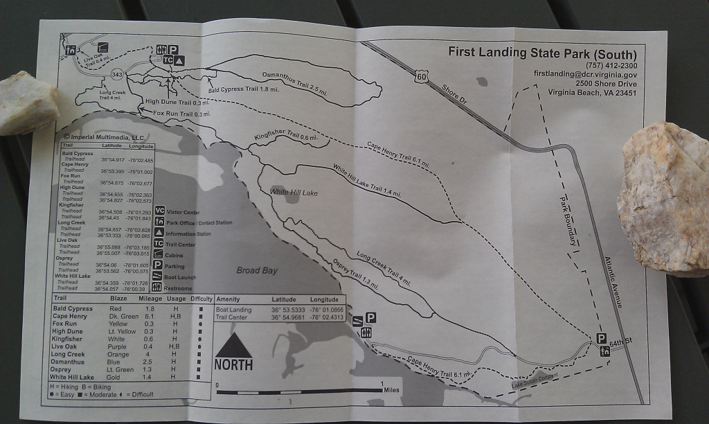 Biking Cape Henry Trail… – Garner Goings On throughout First Landing State Park Trail Map