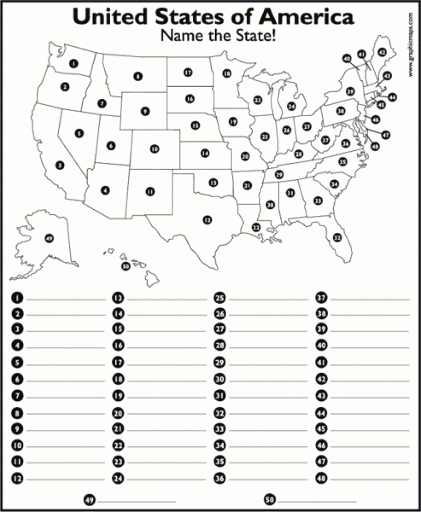 Blank Map Of Africa Quiz 50 States Map With State Names | Social within Blank Map Of The United States With Numbers