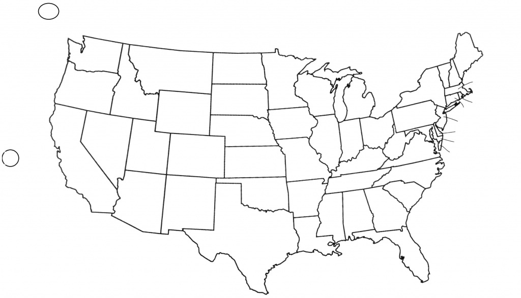 Blank Map Of Continental Us Blank Us Outline Map Printable United with regard to A Blank Map Of The United States