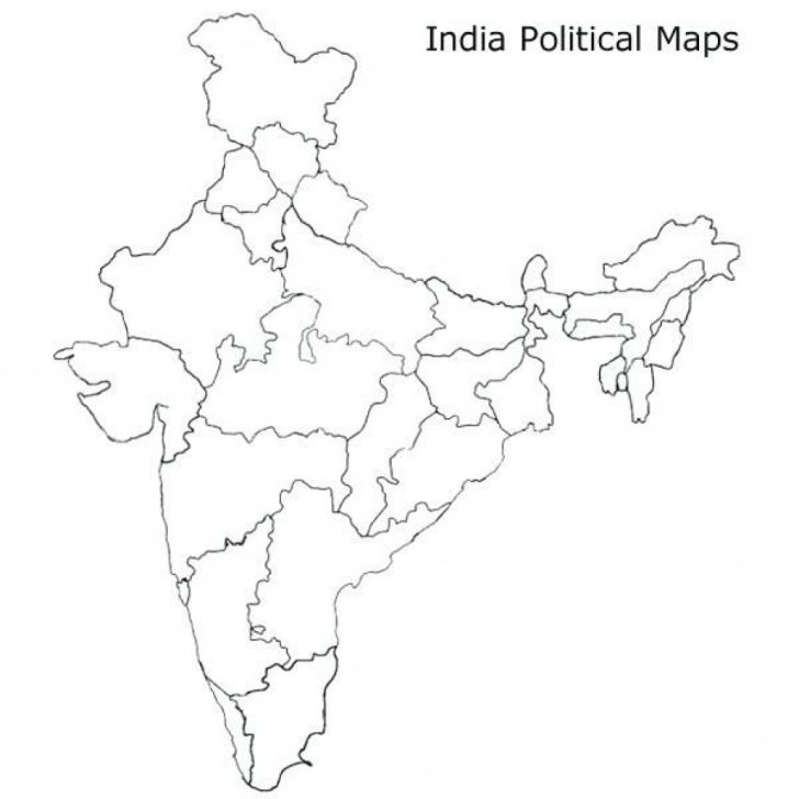 India Blank Map With States Pdf