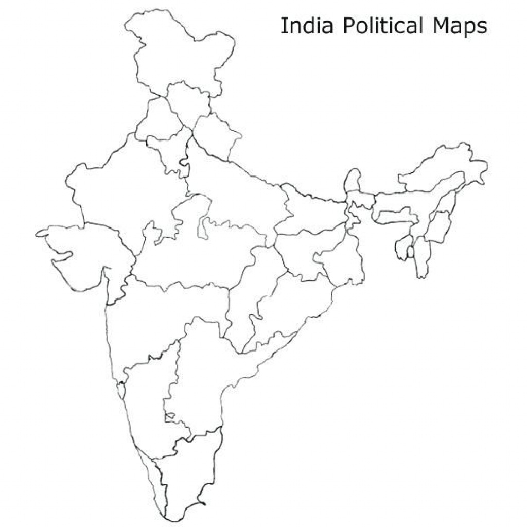 Political Map Of India Printable A4 Size Pdf Printable Free Templates