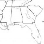 Blank Map Of Southeast United States Us Southe Us Road Southeastern In Blank Map Of Southeast United States