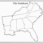 Blank Map Of The Southeast States Valid United States Map Printable Regarding Blank Map Of Southeast United States
