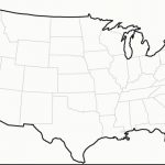 Blank Outline Map Of The United States Inspirationa Outline Map The Throughout Blank Outline Map Of The United States