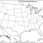 Blank Outline Maps Of The 50 States Of The Usa (United States Of With Regard To Printable 50 States Map