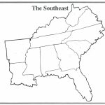 Blank Southeast Region Map Best Of Blank Map Southeastern United For Map Of The Southeast Region Of The United States