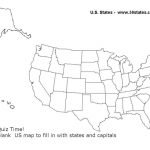 Blank State Map Quiz Empty Us States Gallery And   Best Maps Us Intended For Empty 50 States Map