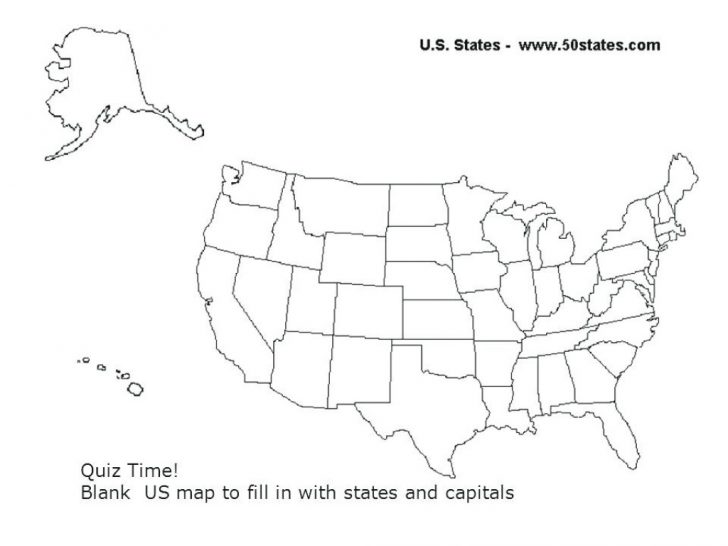 Empty 50 States Map