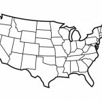 Blank United States Map With States For Students And Teachers | Pdf In Blank State Map Pdf