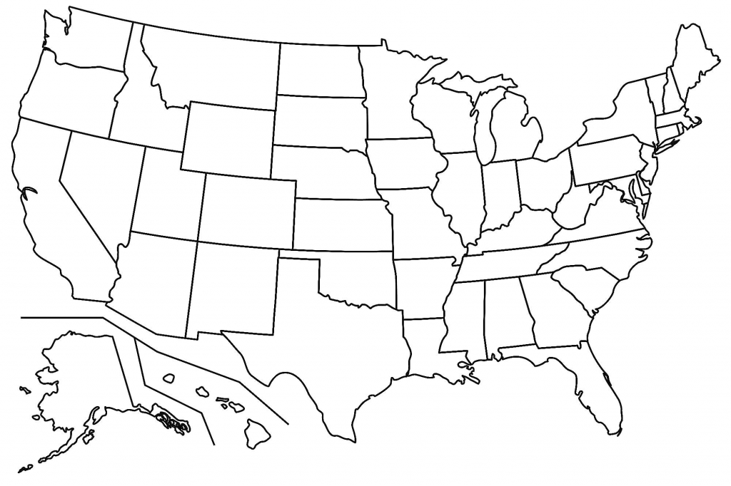 Blank Us State Map Printable Blank Us Map For Teachers Blank North with Blank Us State Map