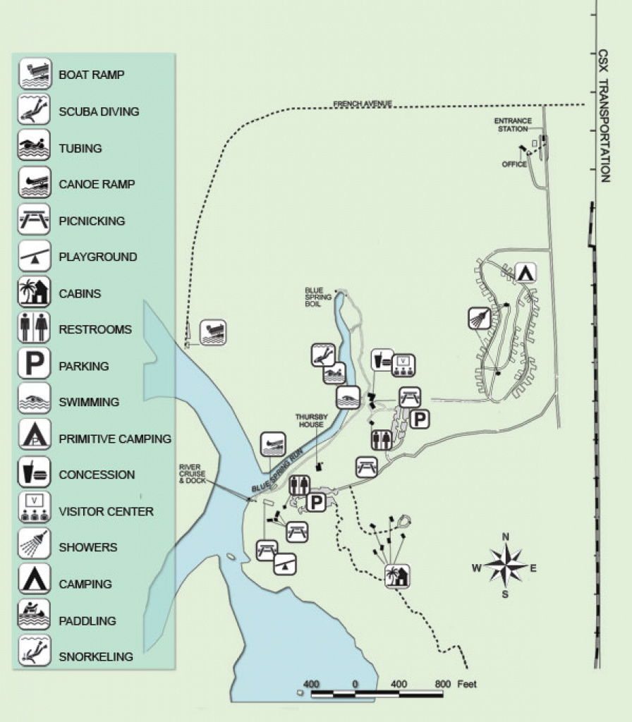 Blue Spring State Park – Florida&amp;#039;s Natural Wonders regarding Rainbow Springs State Park Campground Map