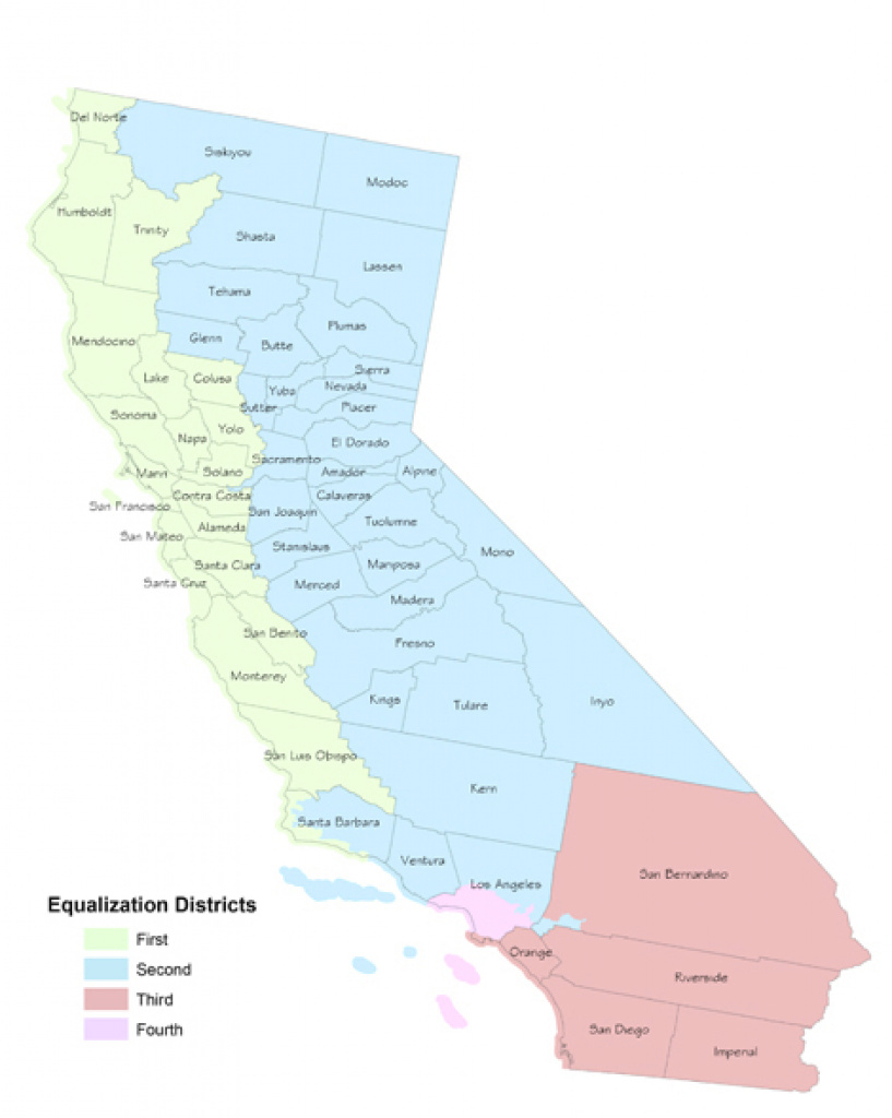 Boe District Boundaries Effective January 5, 2015 - California State for California State Assembly District Map