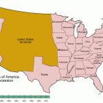 Border State Civil War Secession Border States Slavery Map Intended For Civil War Border States Map