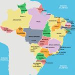 Brazil State Map And Travel Information | Download Free Brazil State Map Within Map Of Brazil States And Cities
