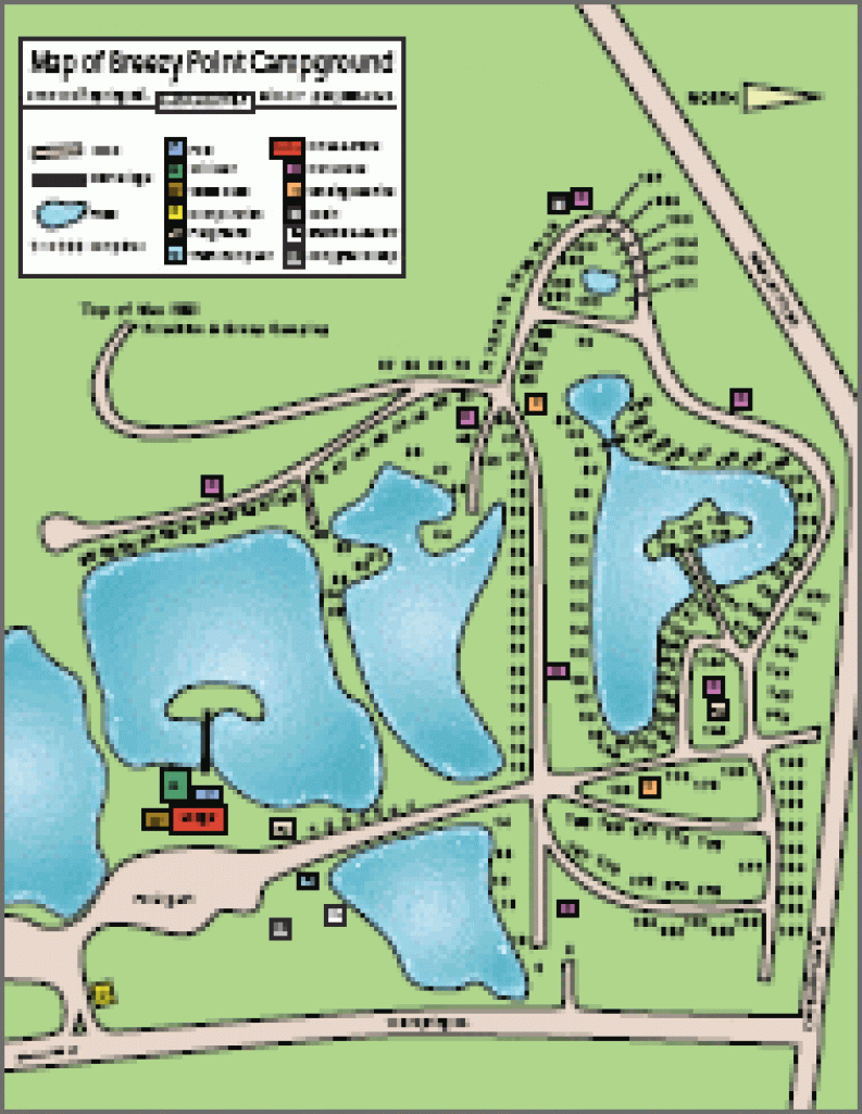 Breezy Point Campground - Scio, Ny in Letchworth State Park Camping Site Map