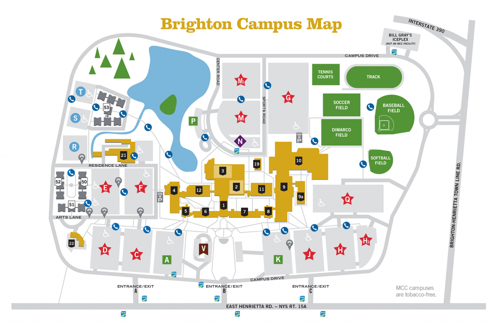 Brighton Campus | About Mcc | Monroe Community College throughout Buffalo State College Parking Map