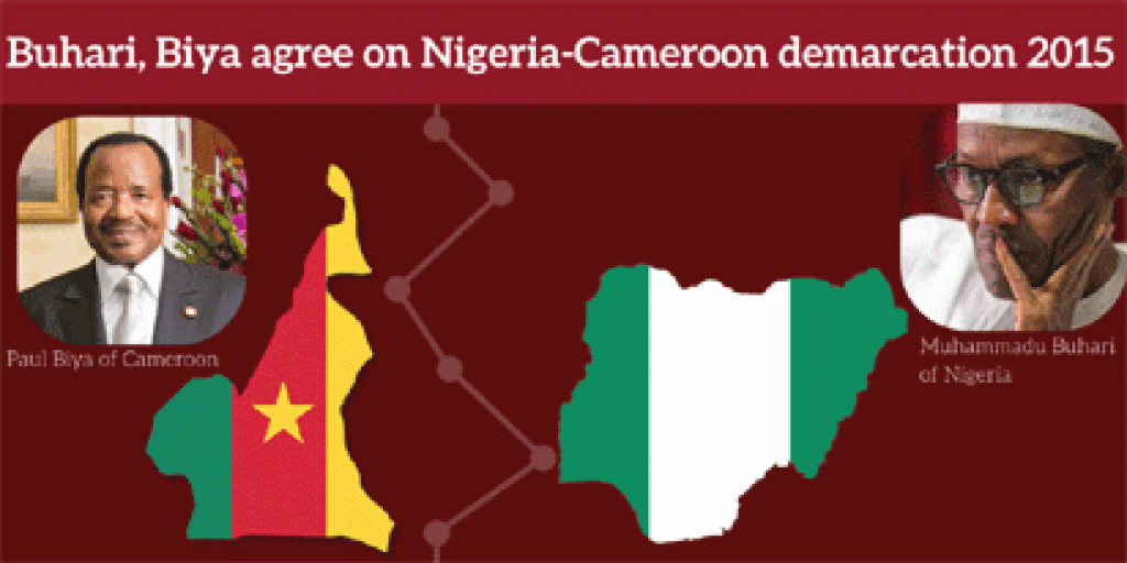 Buhari, Biya Agree To Completion Of Nigeria-Cameroon Demarcation In intended for Uno State Of Cameroon Map